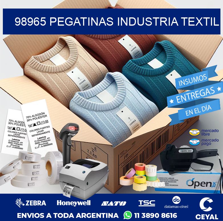 98965 PEGATINAS INDUSTRIA TEXTIL