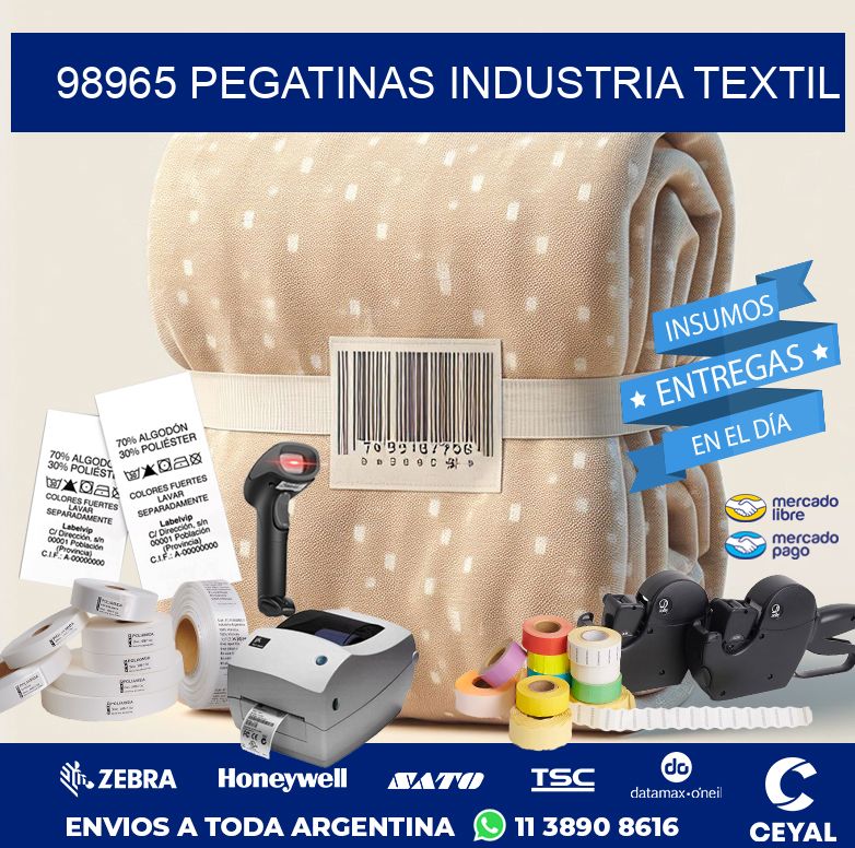 98965 PEGATINAS INDUSTRIA TEXTIL