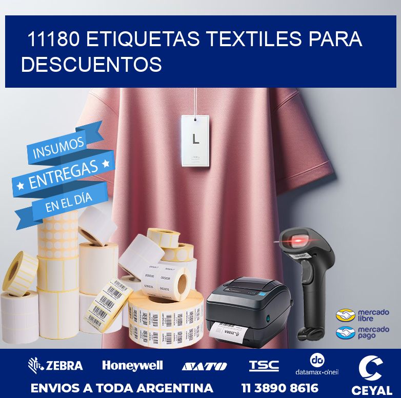 11180 ETIQUETAS TEXTILES PARA DESCUENTOS