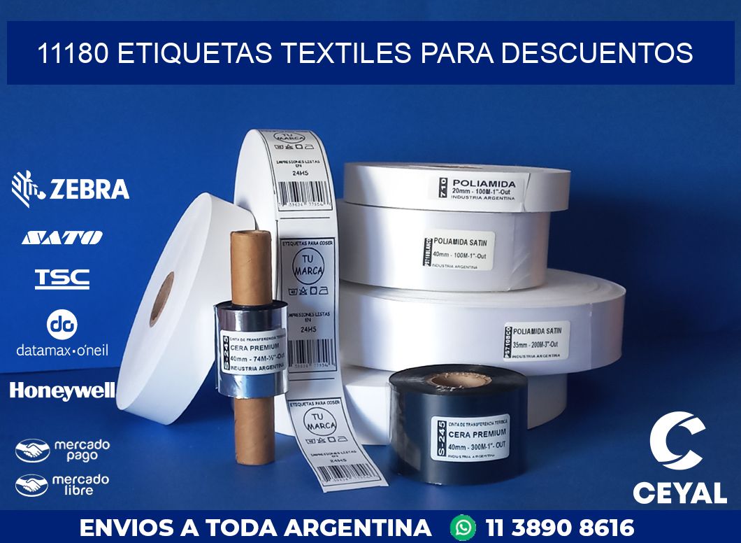 11180 ETIQUETAS TEXTILES PARA DESCUENTOS