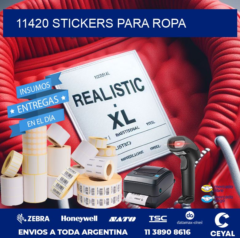 11420 STICKERS PARA ROPA