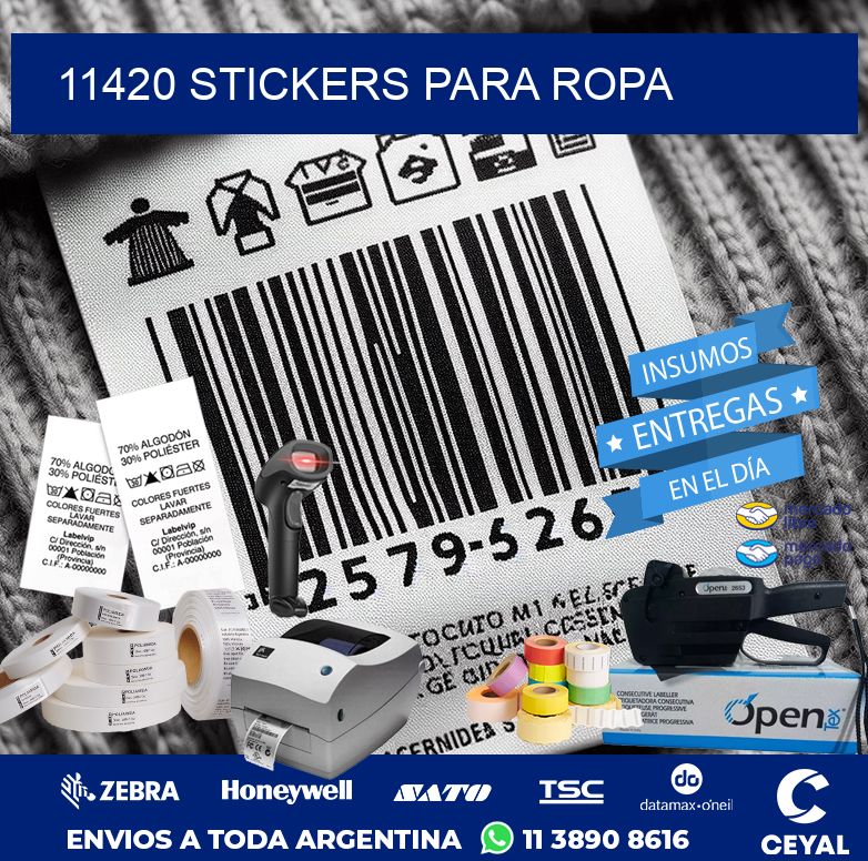 11420 STICKERS PARA ROPA