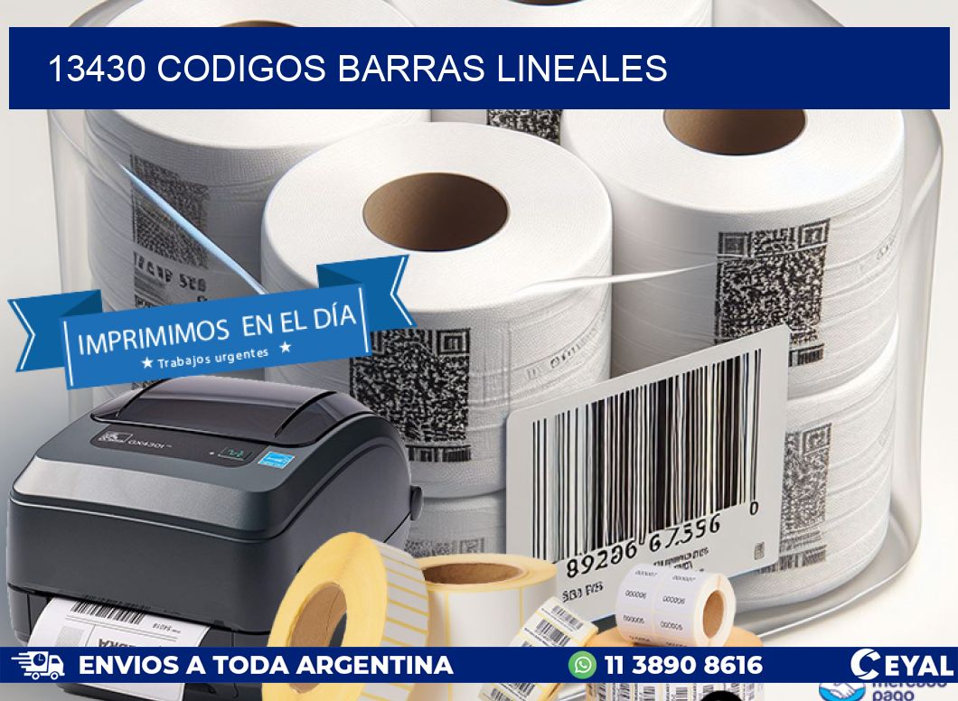 13430 CODIGOS BARRAS LINEALES