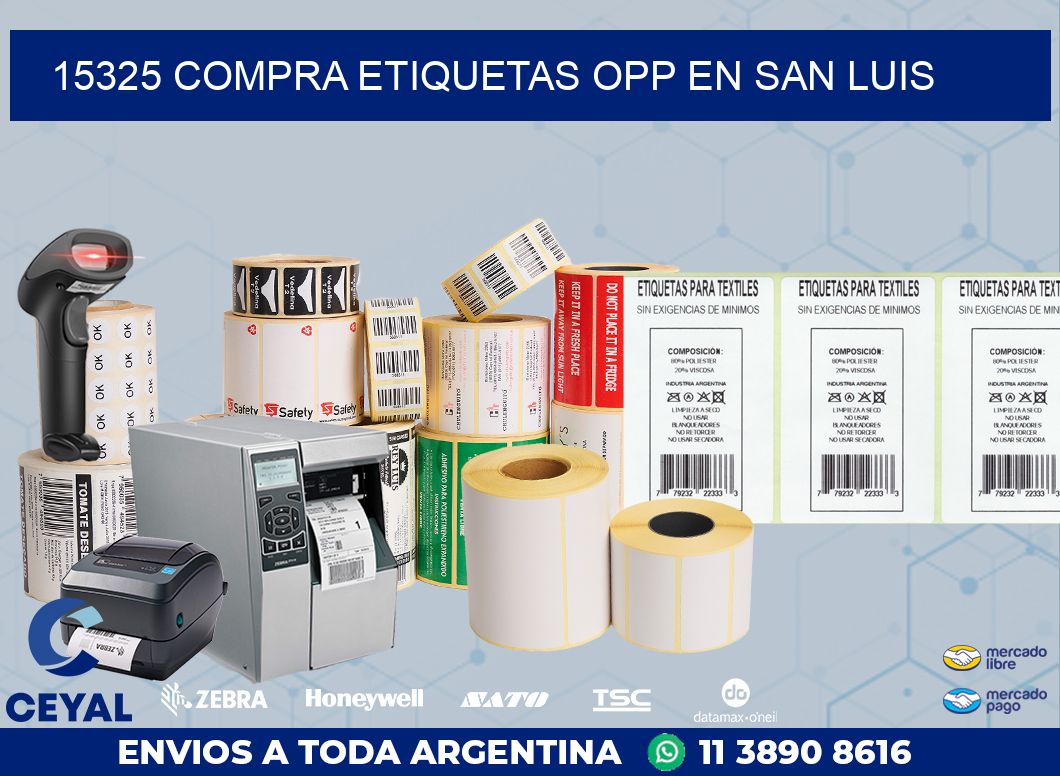 15325 COMPRA ETIQUETAS OPP EN SAN LUIS
