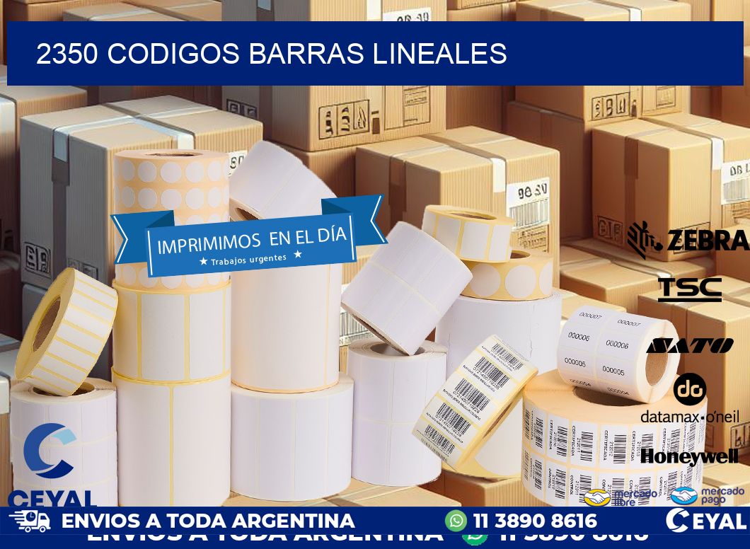 2350 CODIGOS BARRAS LINEALES