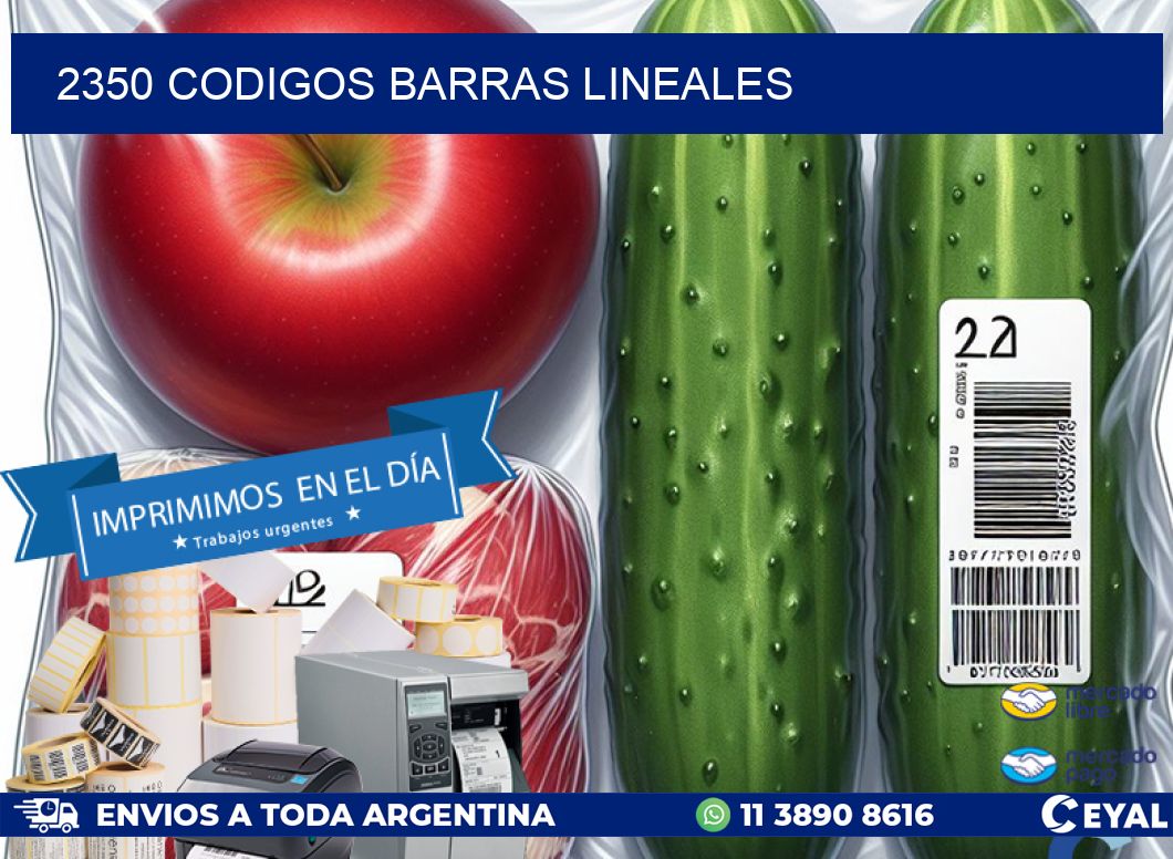 2350 CODIGOS BARRAS LINEALES