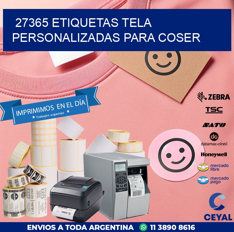 27365 ETIQUETAS TELA PERSONALIZADAS PARA COSER