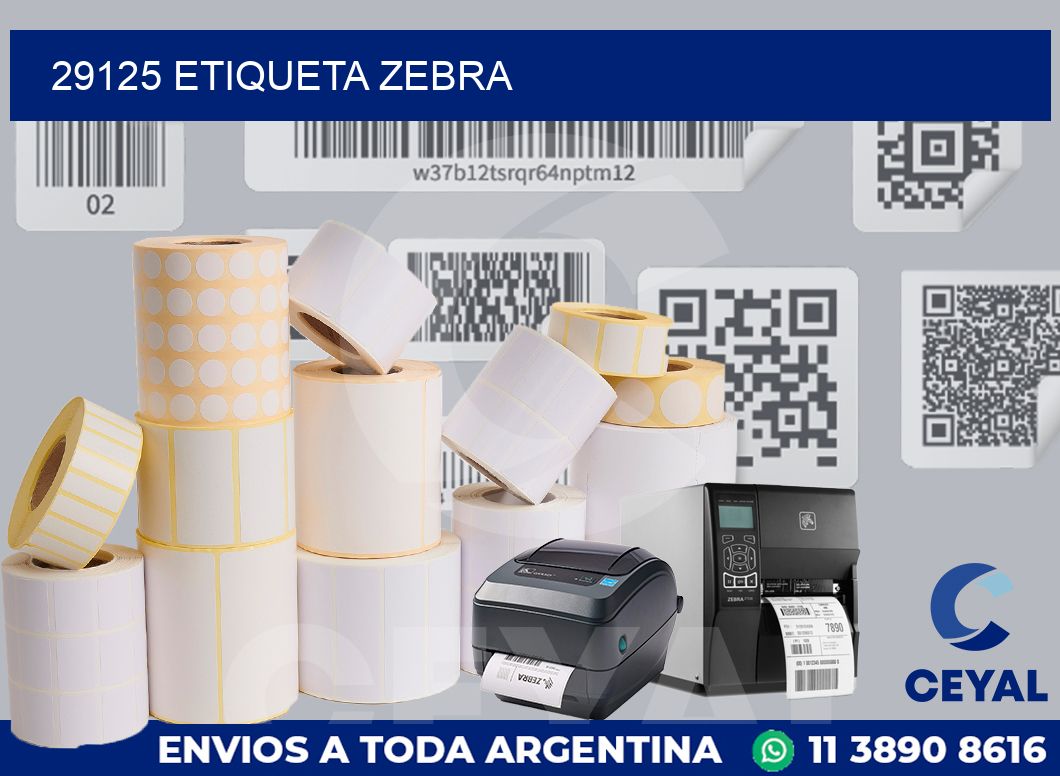 29125 ETIQUETA ZEBRA