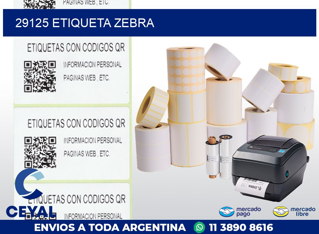 29125 ETIQUETA ZEBRA