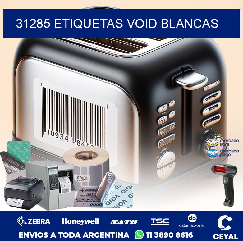31285 ETIQUETAS VOID BLANCAS