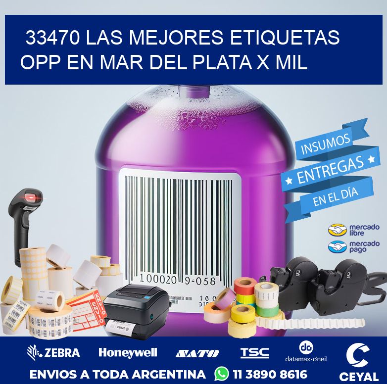33470 LAS MEJORES ETIQUETAS OPP EN MAR DEL PLATA X MIL