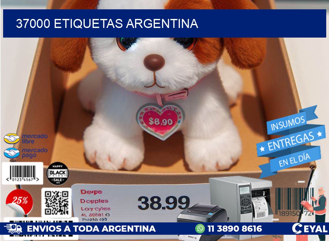 37000 ETIQUETAS ARGENTINA