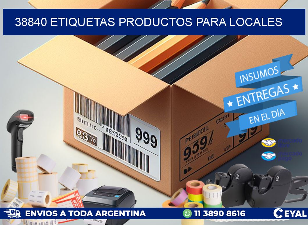 38840 Etiquetas productos para locales