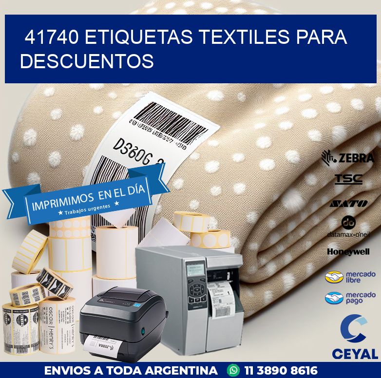 41740 ETIQUETAS TEXTILES PARA DESCUENTOS