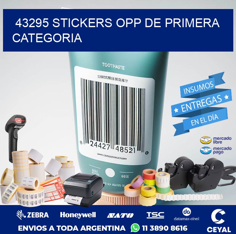 43295 STICKERS OPP DE PRIMERA CATEGORIA
