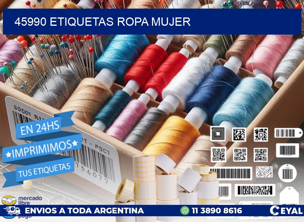 45990 ETIQUETAS ROPA MUJER