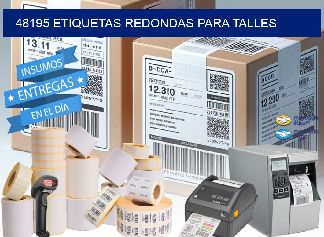 48195 ETIQUETAS REDONDAS PARA TALLES