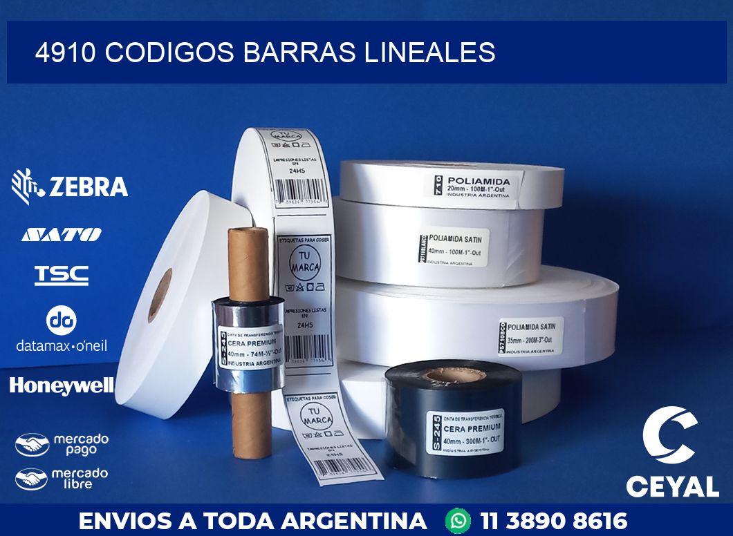 4910 CODIGOS BARRAS LINEALES