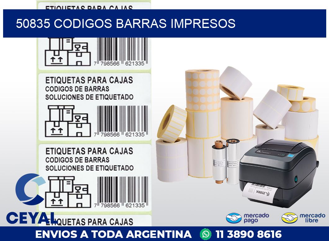 50835 CODIGOS BARRAS IMPRESOS