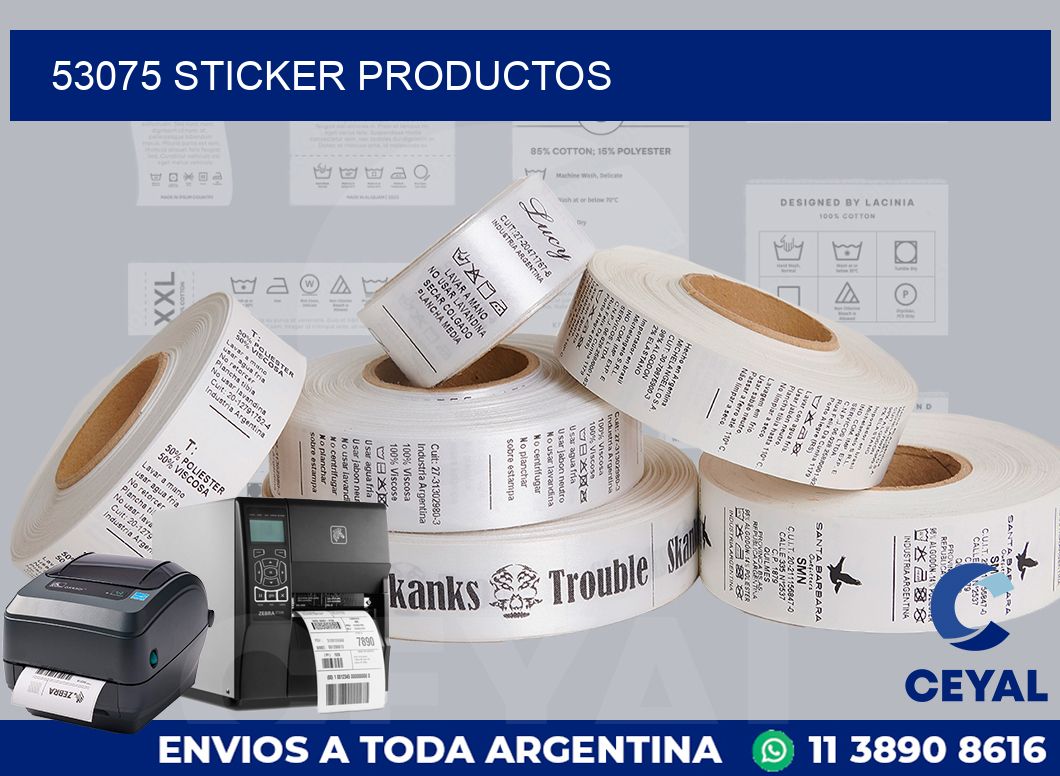 53075 Sticker productos