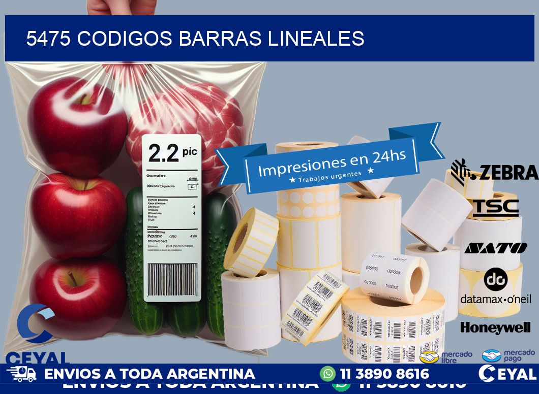 5475 CODIGOS BARRAS LINEALES