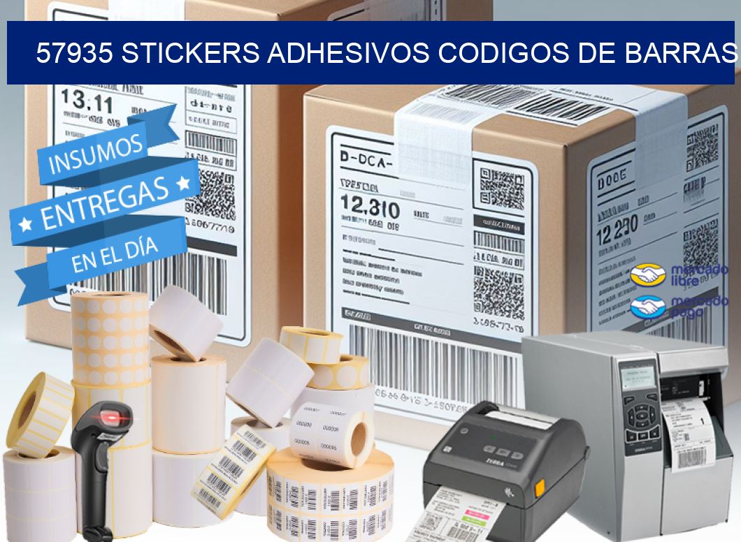 57935 stickers adhesivos codigos de barras