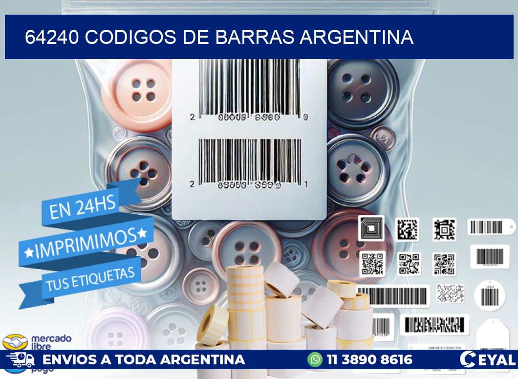 64240 CODIGOS DE BARRAS ARGENTINA