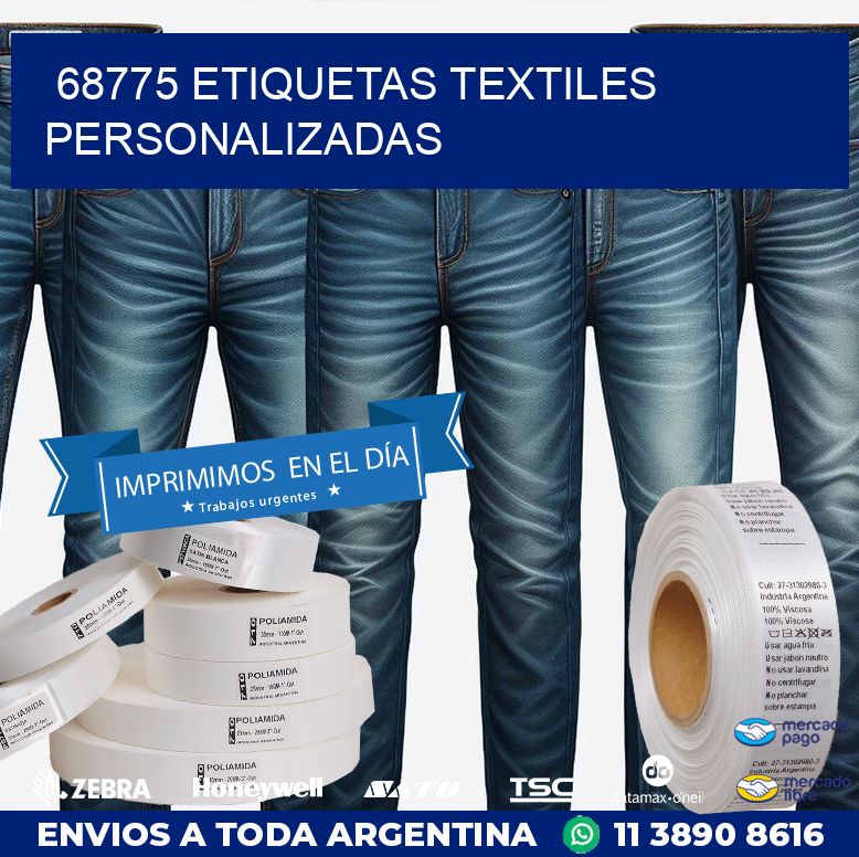 68775 ETIQUETAS TEXTILES PERSONALIZADAS
