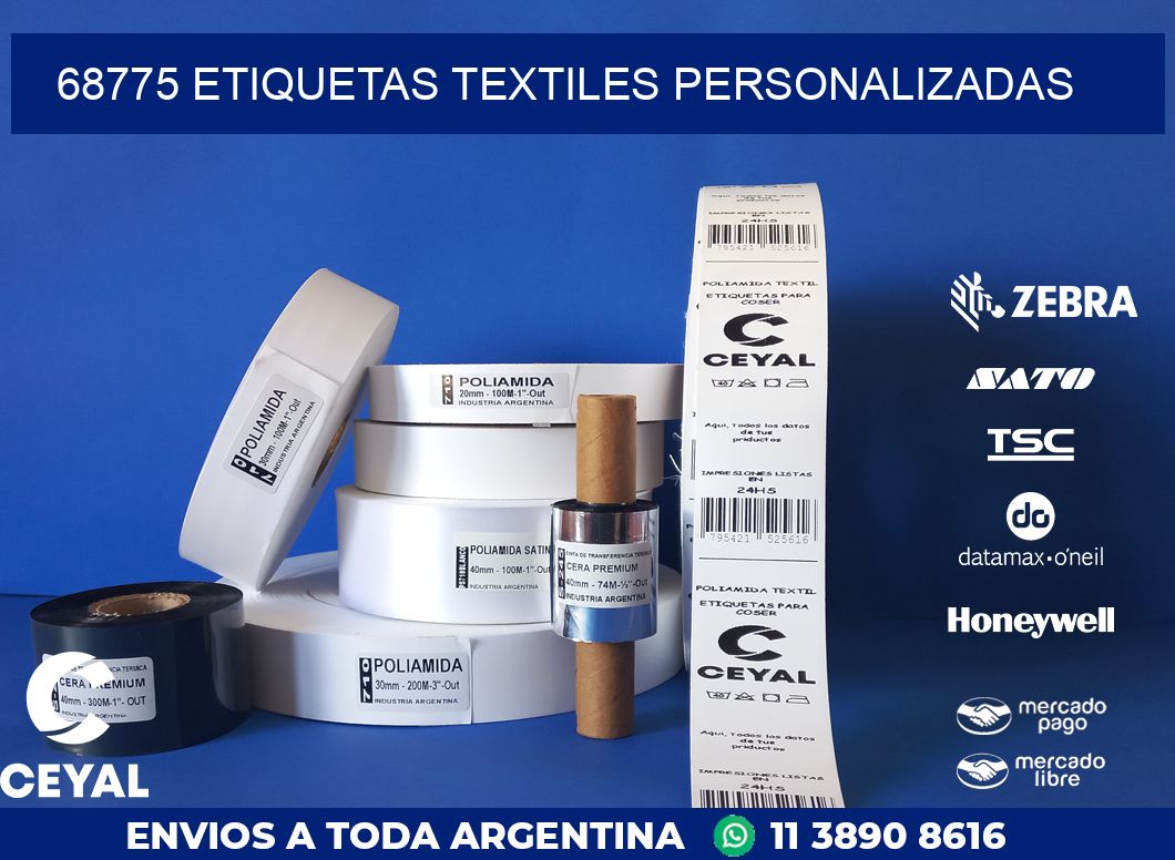 68775 ETIQUETAS TEXTILES PERSONALIZADAS