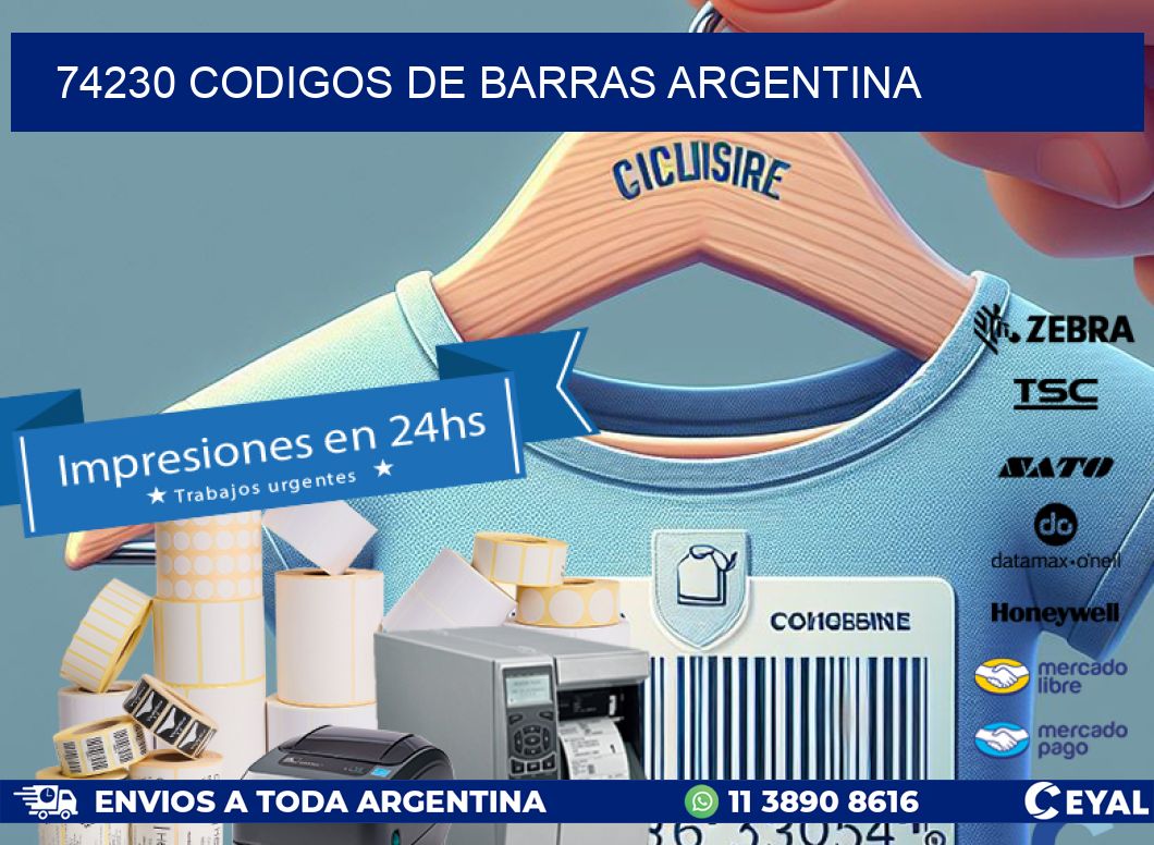 74230 CODIGOS DE BARRAS ARGENTINA