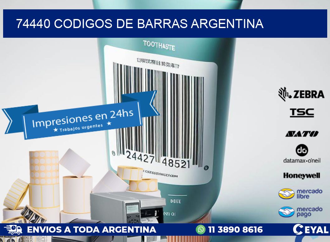 74440 CODIGOS DE BARRAS ARGENTINA