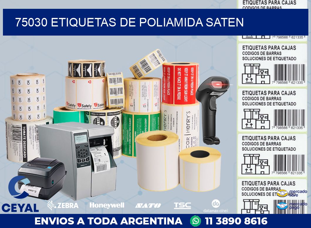 75030 ETIQUETAS DE POLIAMIDA SATEN