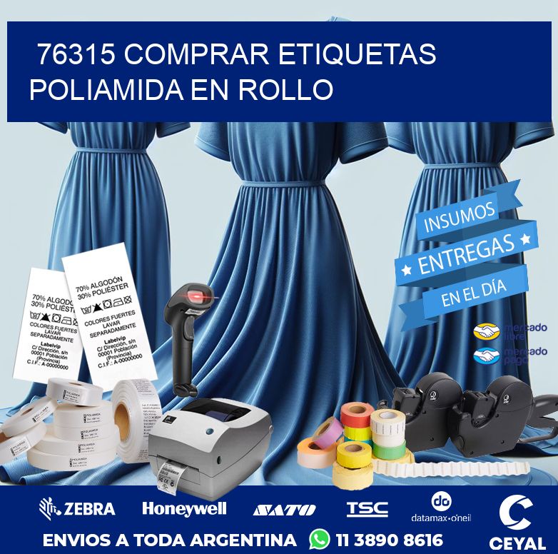 76315 COMPRAR ETIQUETAS POLIAMIDA EN ROLLO