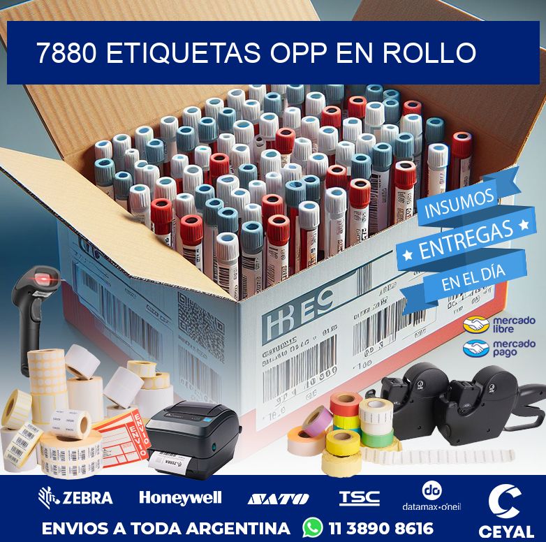 7880 ETIQUETAS OPP EN ROLLO