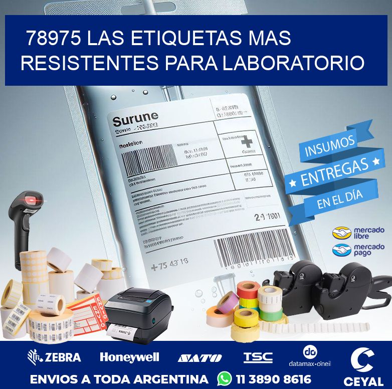 78975 LAS ETIQUETAS MAS RESISTENTES PARA LABORATORIO