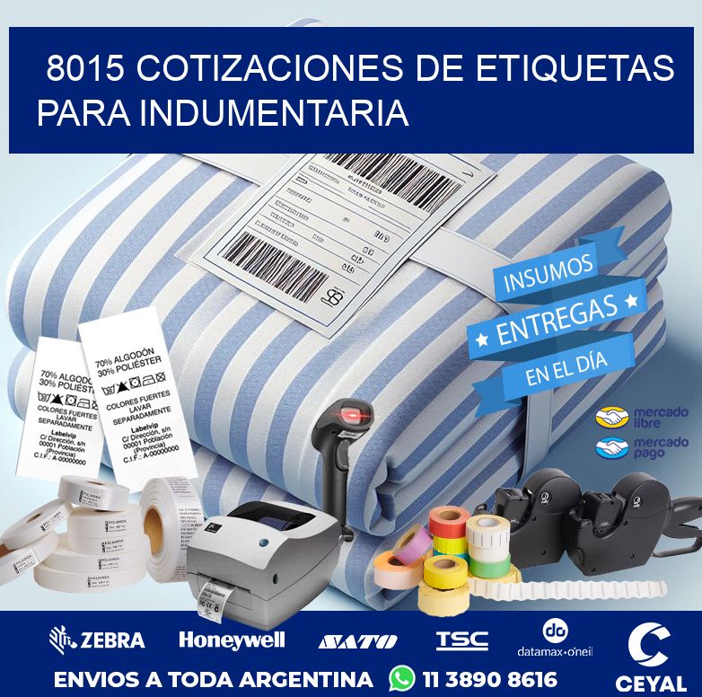8015 COTIZACIONES DE ETIQUETAS PARA INDUMENTARIA