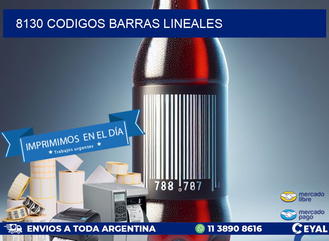 8130 CODIGOS BARRAS LINEALES