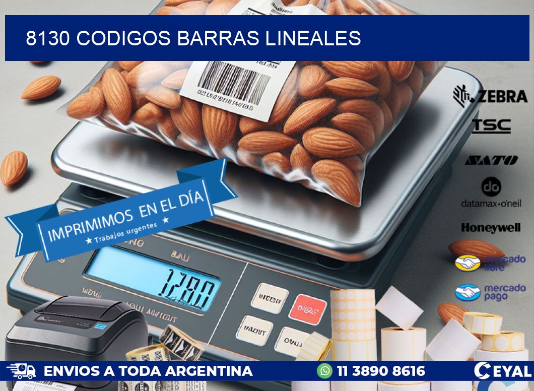 8130 CODIGOS BARRAS LINEALES