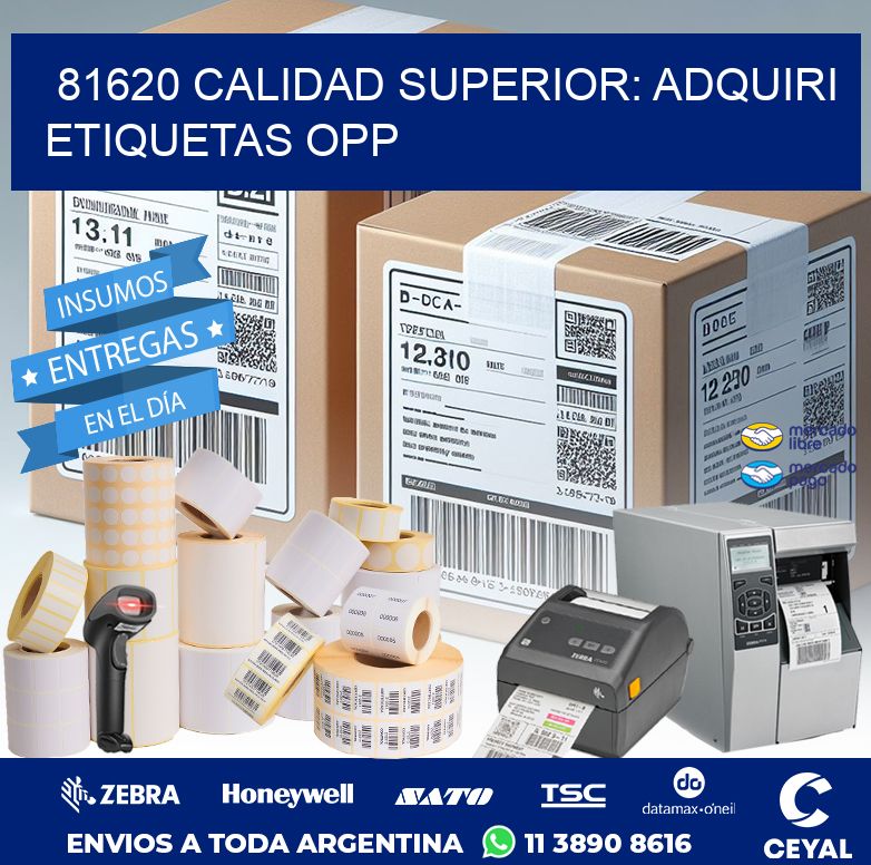 81620 CALIDAD SUPERIOR: ADQUIRI ETIQUETAS OPP