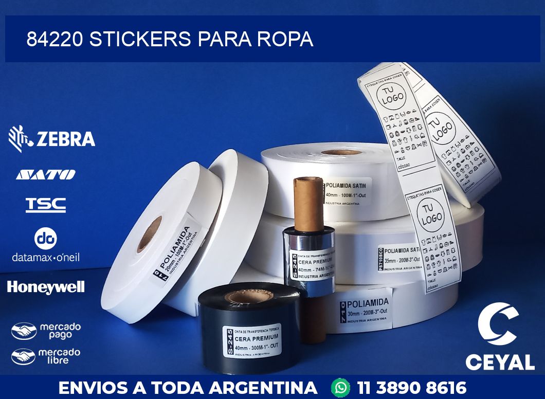 84220 STICKERS PARA ROPA