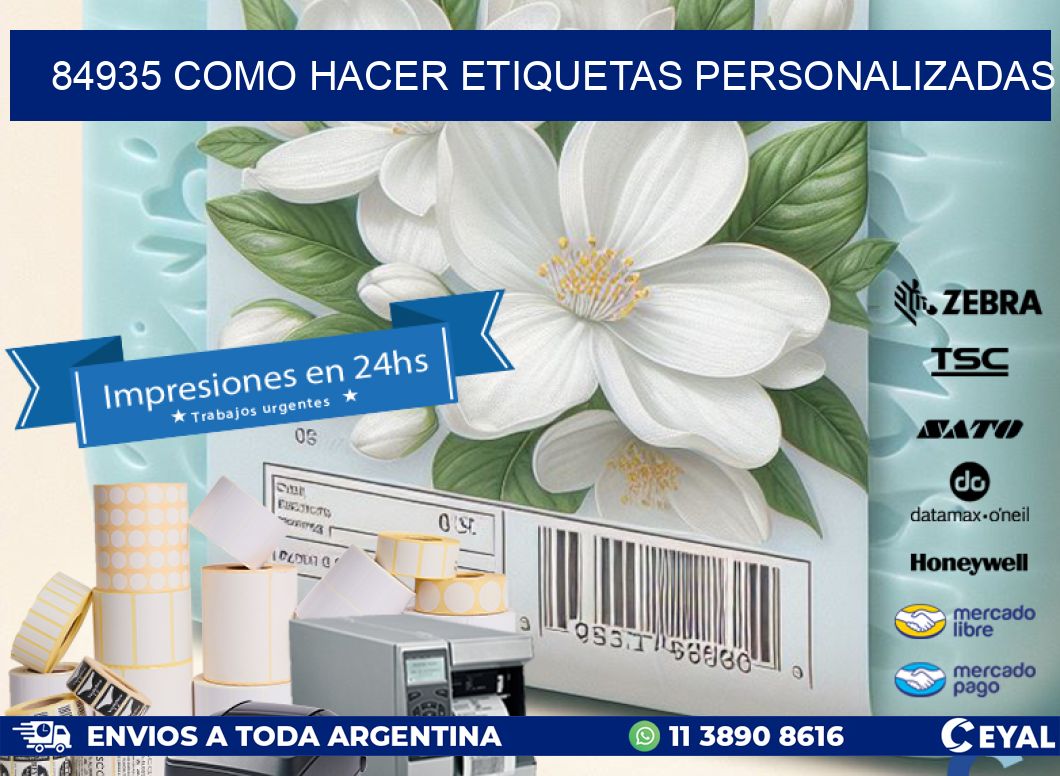 84935 como hacer etiquetas personalizadas