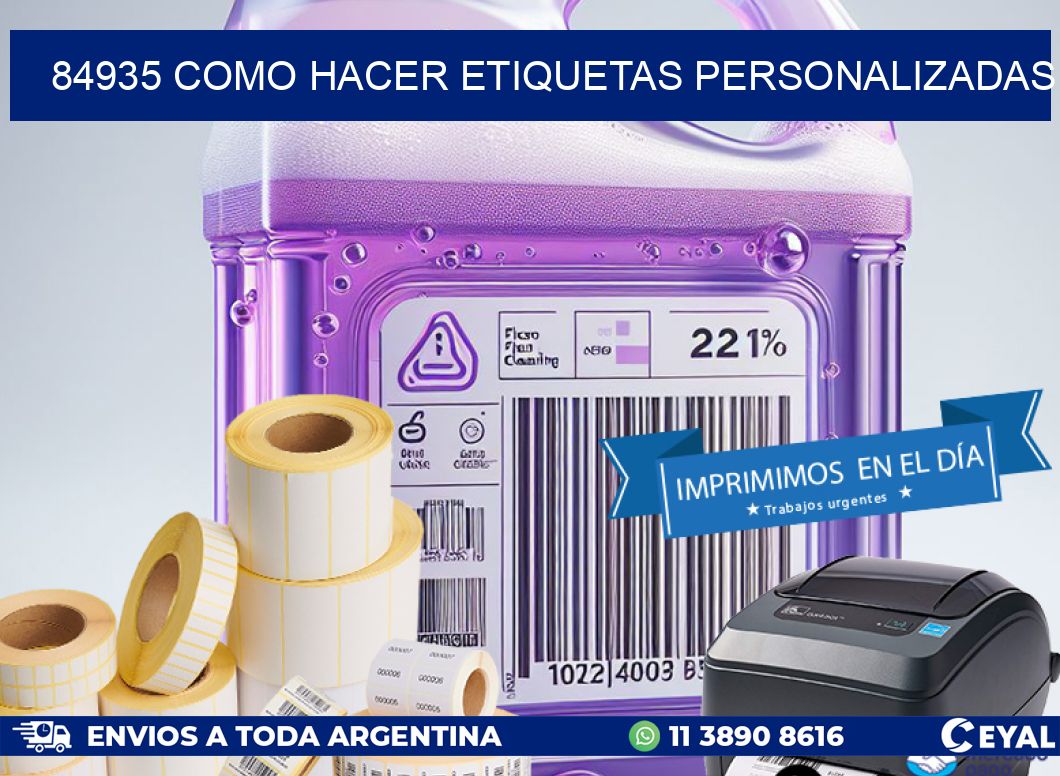 84935 como hacer etiquetas personalizadas
