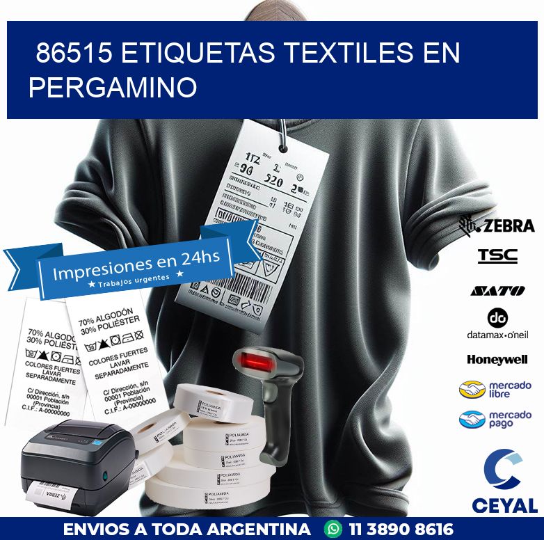 86515 ETIQUETAS TEXTILES EN PERGAMINO