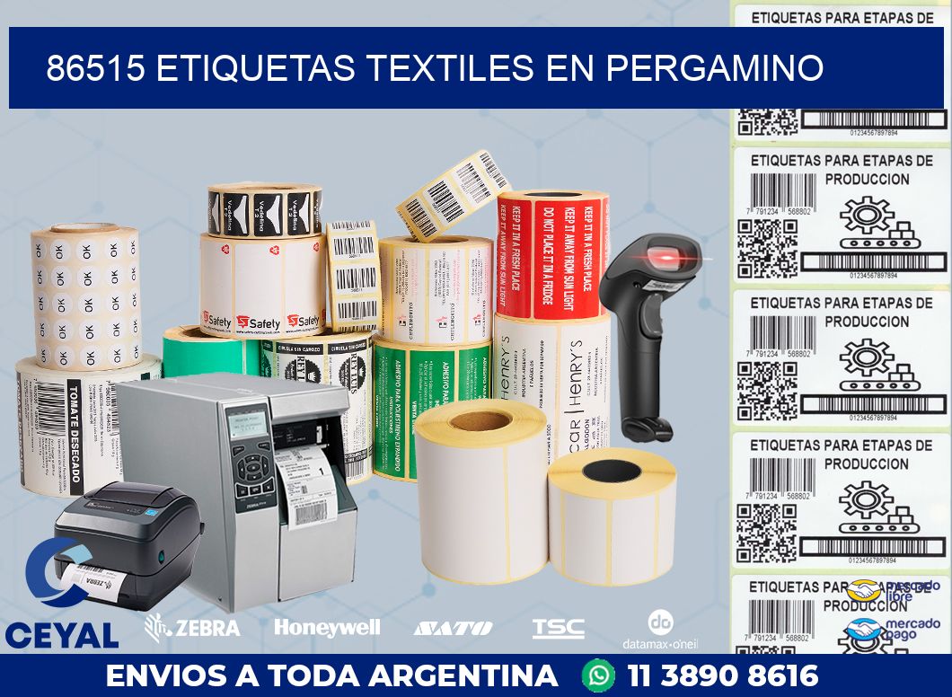 86515 ETIQUETAS TEXTILES EN PERGAMINO