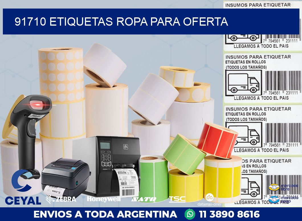 91710 ETIQUETAS ROPA PARA OFERTA