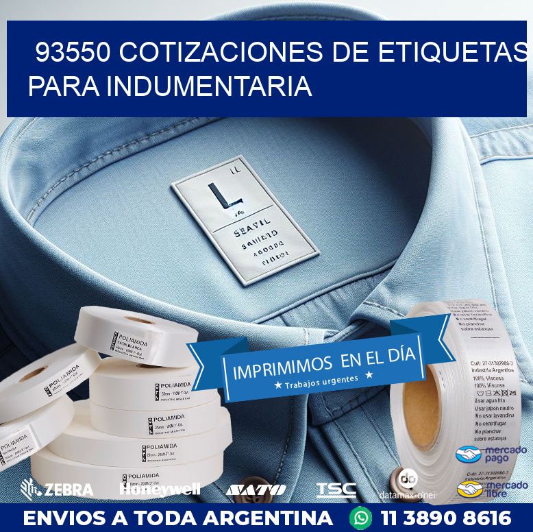 93550 COTIZACIONES DE ETIQUETAS PARA INDUMENTARIA