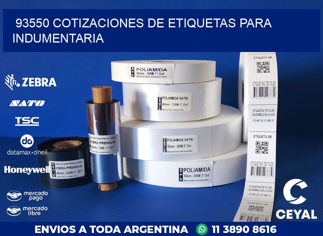 93550 COTIZACIONES DE ETIQUETAS PARA INDUMENTARIA