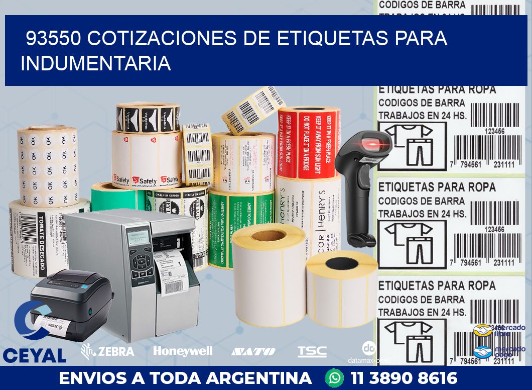 93550 COTIZACIONES DE ETIQUETAS PARA INDUMENTARIA