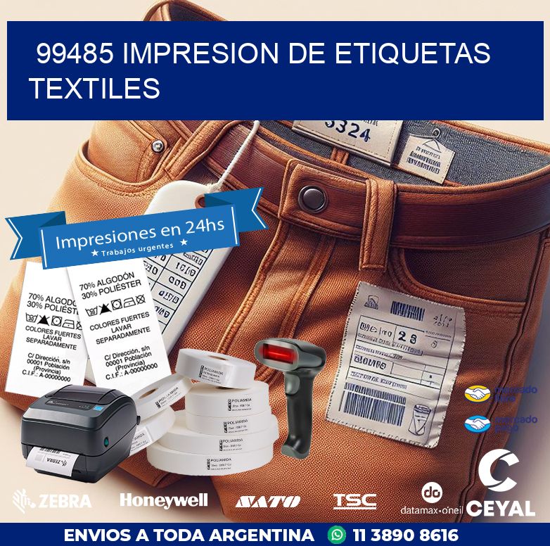 99485 IMPRESION DE ETIQUETAS TEXTILES