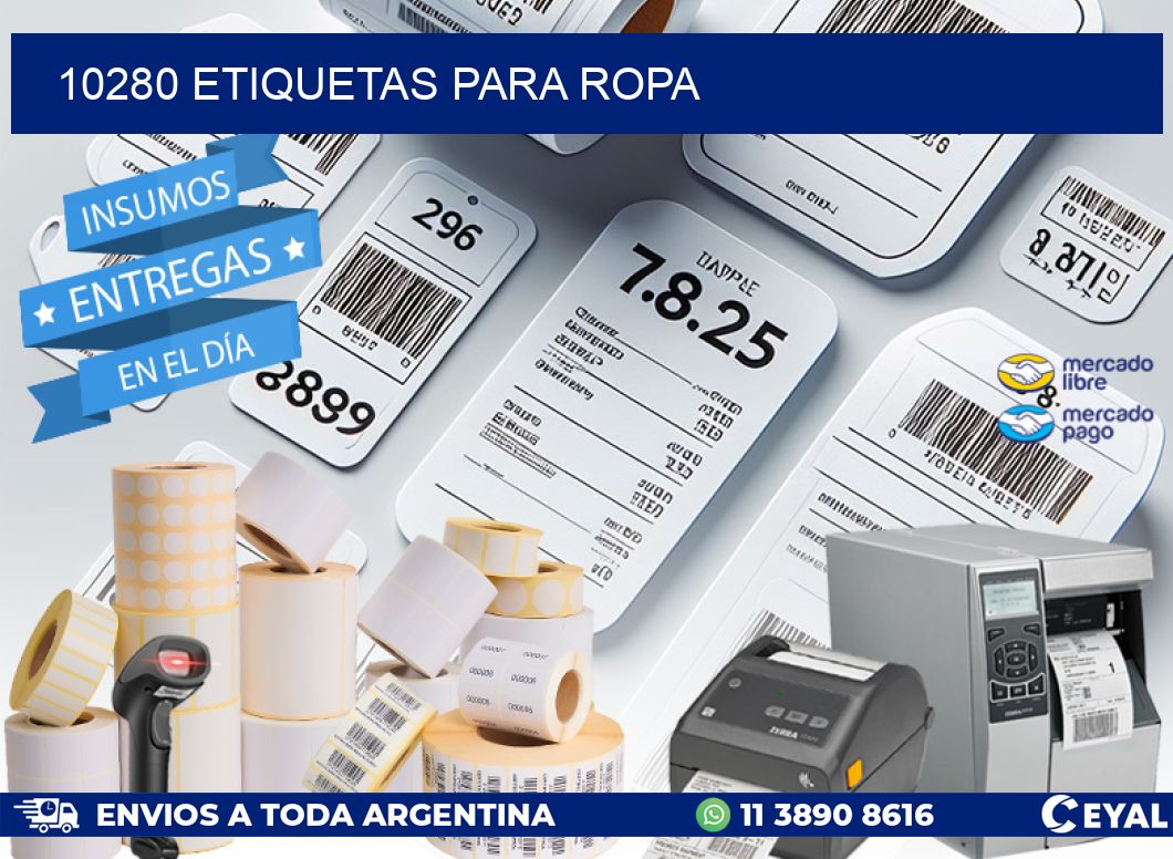 10280 ETIQUETAS PARA ROPA